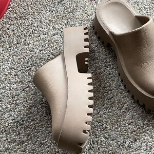 Jeffrey Campbell Tan Mules